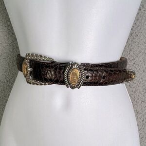 3D DDD Brown Belt SZ 32 Silver Stars Conchos Boho Western Southwestern DDD 3D | Accessories | 3d Ddd Brown Belt Sz 32 Silver Stars  main image 2
